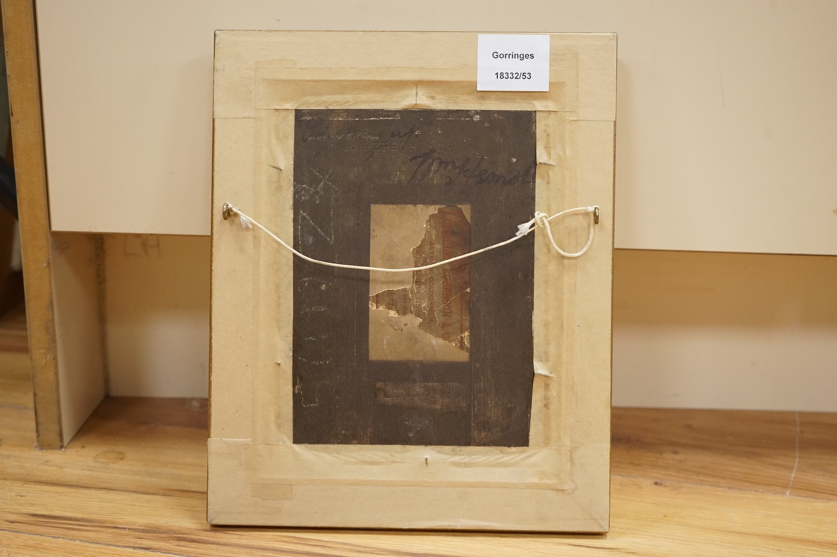 William Hemsley (1819-1893), 'Shoe Shine', signed, oil on panel, 19.5 x 15.5cm, gilt framed